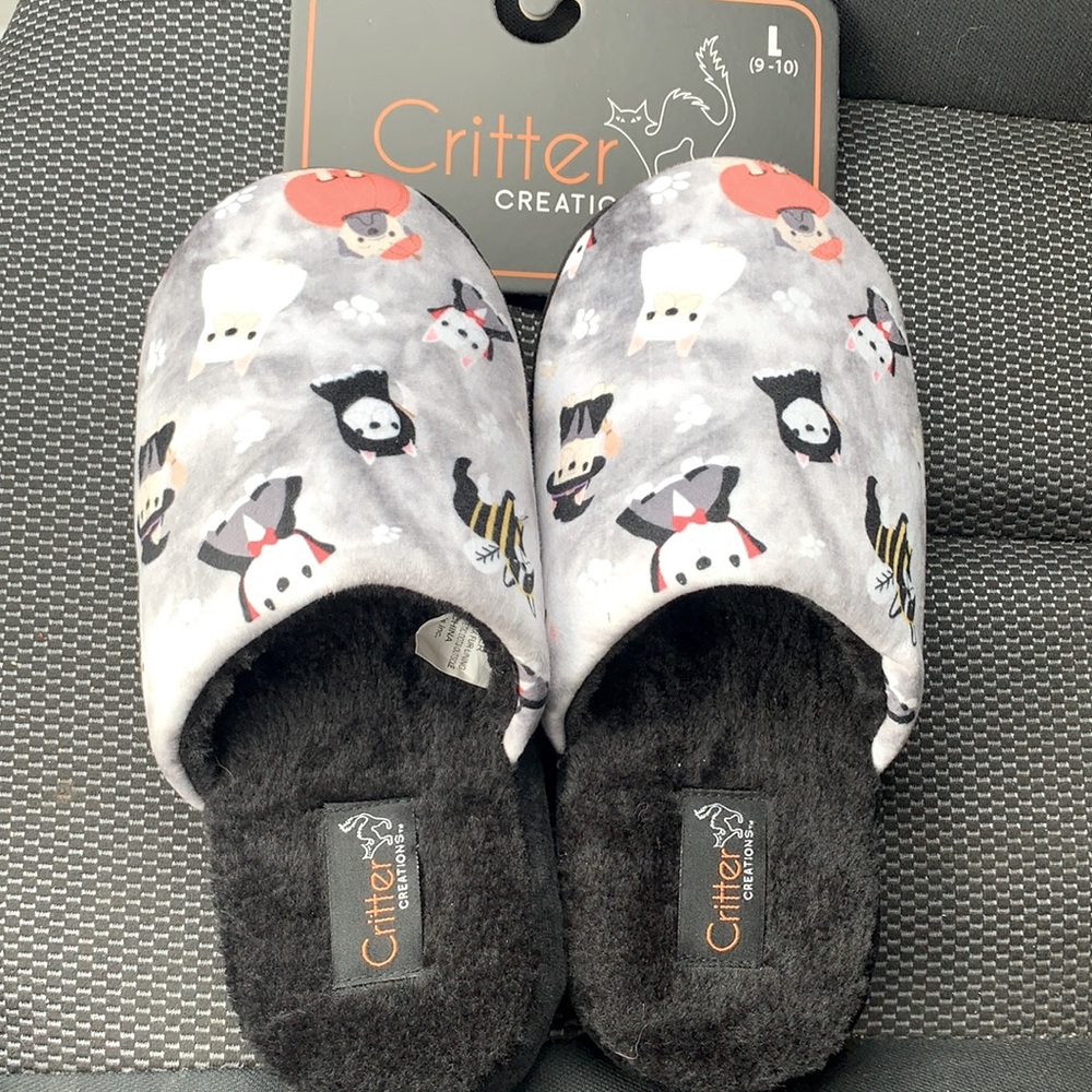 Adorable Dogs in Costume House Slippers.